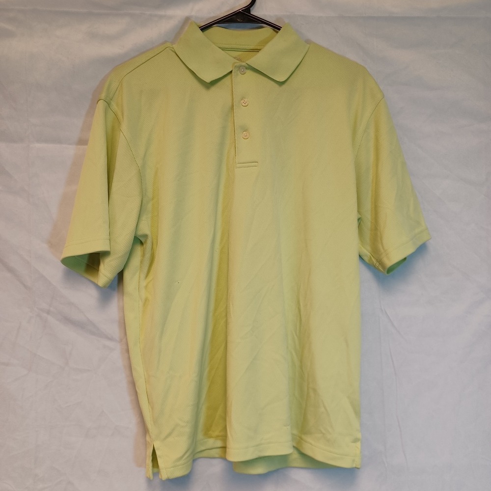 Men's‎ PGA Tour Yellow Polo Shirt Size Medium Short Sleeve